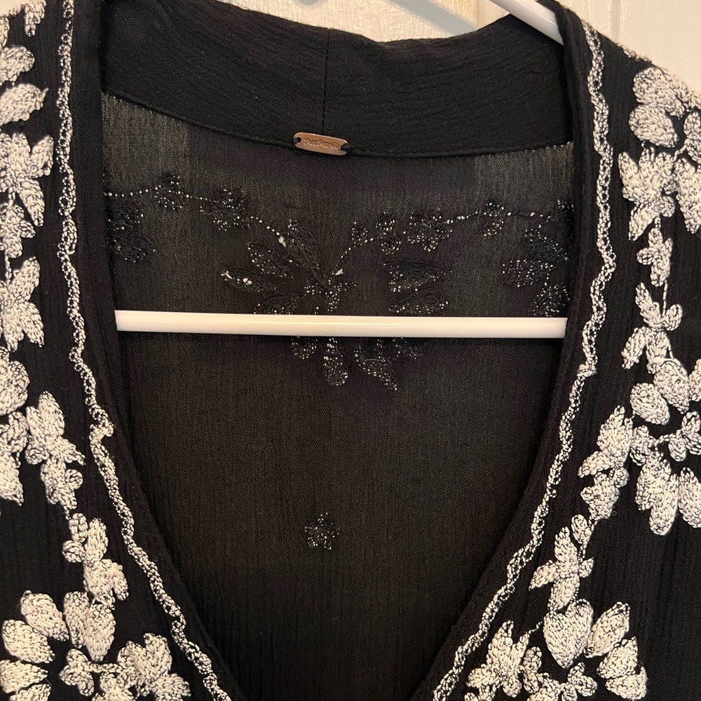 Free People Embroidered Fable Midi Dress View 3